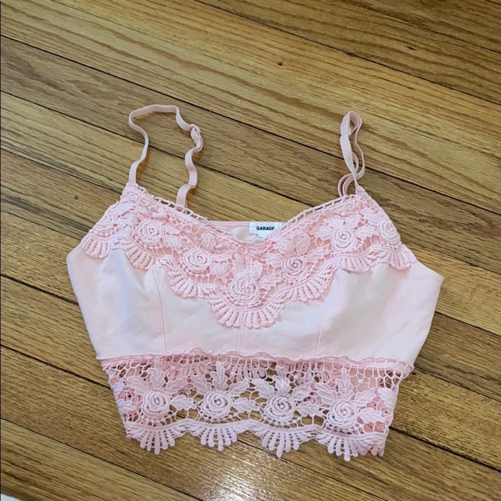 Pink crop top